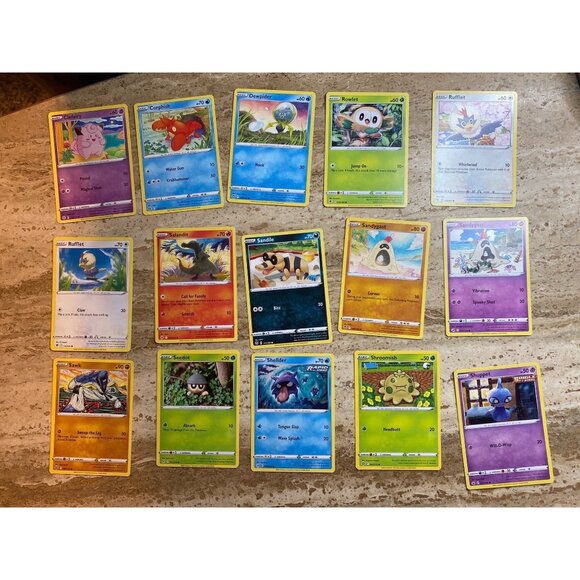 Lot Of 43 Assorted Pokemon Trading Cards - Basic & Common Rapid Strike Set - Picture 1 of 4